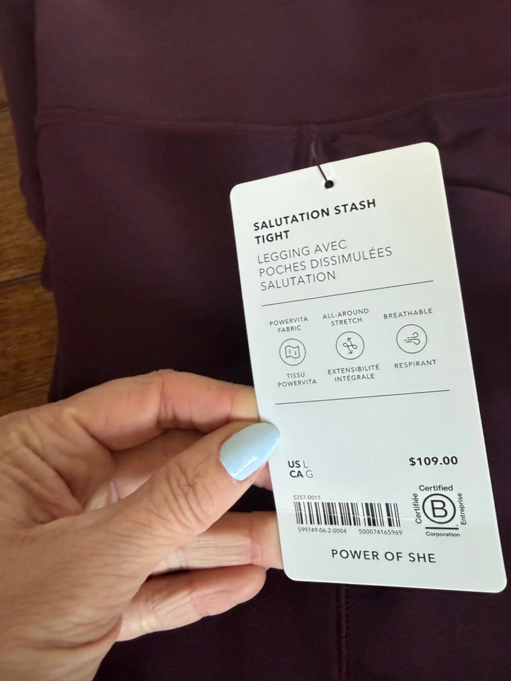 Athleta Burgundy Three-Piece Active Set — Sports Bra, Leggings & Jacket - Picture 5 of 8